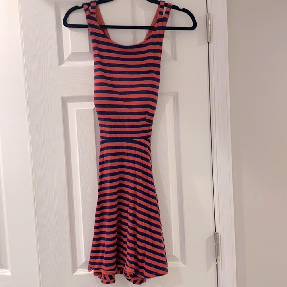 Stripe Skater Skirt Dress